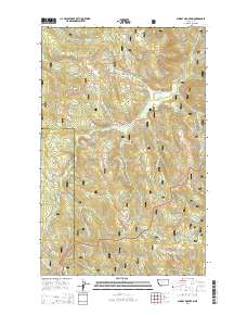 Sunday Mountain 2014 topographic map thumbnail