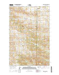 Whiskey Coulee 2014 topographic map thumbnail