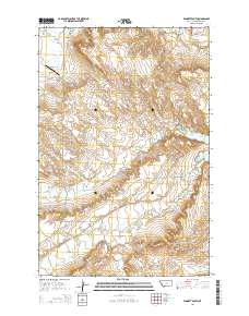Winnett South 2014 topographic map thumbnail