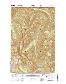 Bungalow Mountain 2014 topographic map thumbnail