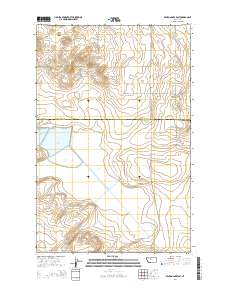 Benton Lake East 2014 topographic map thumbnail