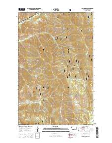 Calx Mountain 2014 topographic map thumbnail