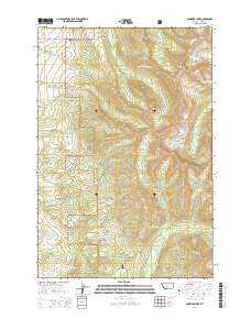 Campfire Lake 2014 topographic map thumbnail