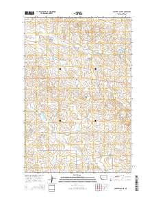 Cemetery Coulee 2014 topographic map thumbnail