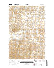 Barber Butte 2014 topographic map thumbnail
