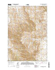 Belle Creek South 2014 topographic map thumbnail