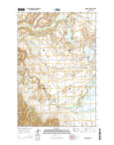 Browns Lake 2014 topographic map thumbnail