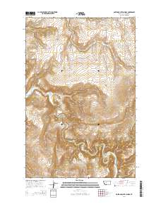 Boston Coulee School 2014 topographic map thumbnail