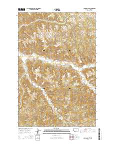 Cap Rock Butte 2014 topographic map thumbnail