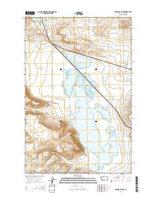 Freezeout Lake 2014 topographic map thumbnail