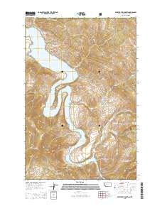 Beartooth Mountain 2014 topographic map thumbnail