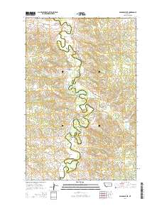 Bridge Coulee 2014 topographic map thumbnail