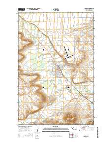 Choteau 2014 topographic map thumbnail
