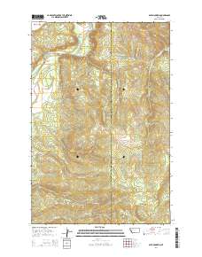 Bata Mountain 2014 topographic map thumbnail