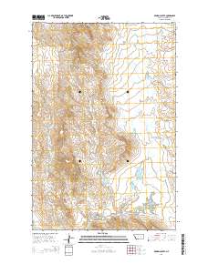 Brown Coulee 2014 topographic map thumbnail