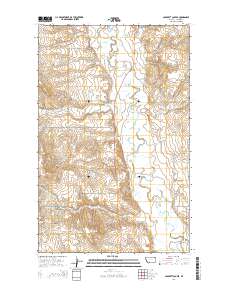 Cabarett Coulee 2014 topographic map thumbnail