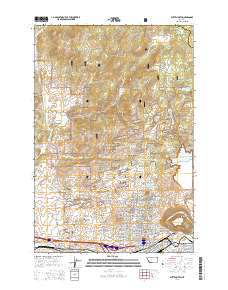Butte North 2014 topographic map thumbnail