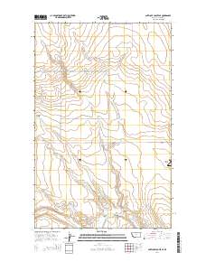 Antelope Coulee SE 2014 topographic map thumbnail