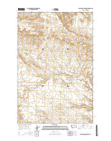 Bison Bone Reservoir 2014 topographic map thumbnail