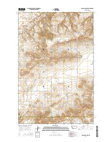 Carlson Coulee 2014 topographic map thumbnail