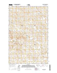 Cohagen SW 2014 topographic map thumbnail