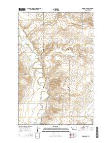 Geddart Lake 2014 topographic map thumbnail