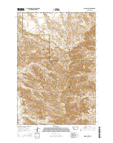 Corral Butte 2014 topographic map thumbnail