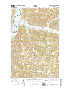 Germaine Coulee East 2014 topographic map thumbnail