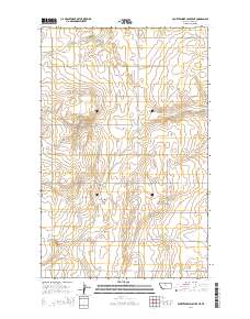 Fourteenmile Coulee NE 2014 topographic map preview