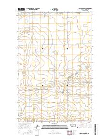 Fowler Coulee SW 2014 topographic map thumbnail