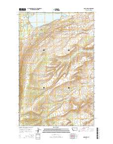 Duck Lake 2014 topographic map thumbnail