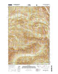 Cutoff Mountain 2014 topographic map thumbnail
