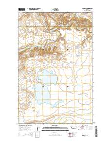 Flag Butte 2014 topographic map thumbnail
