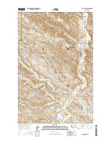 Flat Coulee 2014 topographic map thumbnail
