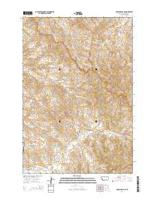 Crow Agency SE 2014 topographic map thumbnail