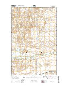 Fort Piegan 2014 topographic map thumbnail