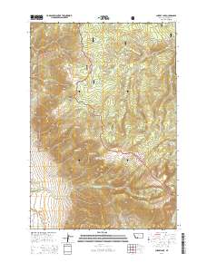 Cherry Lake 2014 topographic map thumbnail