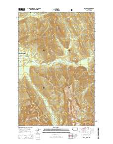 Gable Peaks 2014 topographic map thumbnail