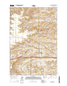 Gails Coulee 2014 topographic map thumbnail