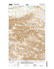 Clanton Coulee 2014 topographic map thumbnail
