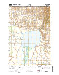 Ennis Lake 2014 topographic map thumbnail