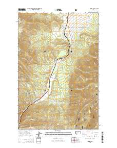 Evaro 2014 topographic map thumbnail