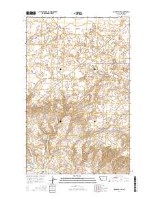 Hornbeck Lake 2014 topographic map thumbnail