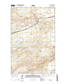 Kipp Lake 2014 topographic map thumbnail