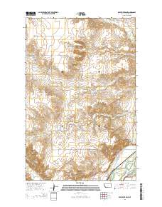 Knife River Mine 2014 topographic map thumbnail
