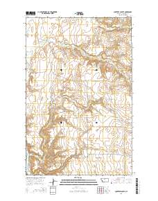 Lonetree Coulee 2014 topographic map thumbnail