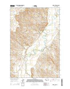 Hawkey Creek 2014 topographic map thumbnail