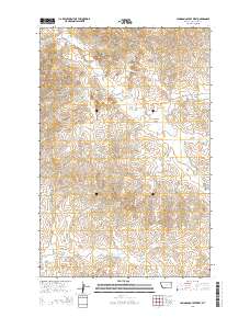 Johnson Coulee West 2014 topographic map thumbnail