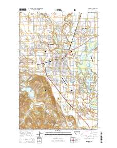 Kalispell 2014 topographic map thumbnail