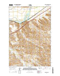 Lignite Creek 2014 topographic map thumbnail